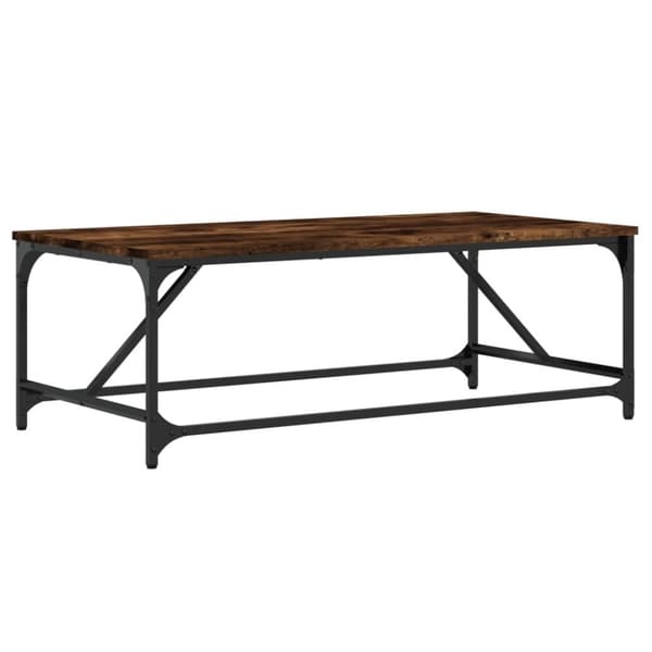 vidaXL sofabord 100x50x35 cm konstrueret træ røget egetræsfarve