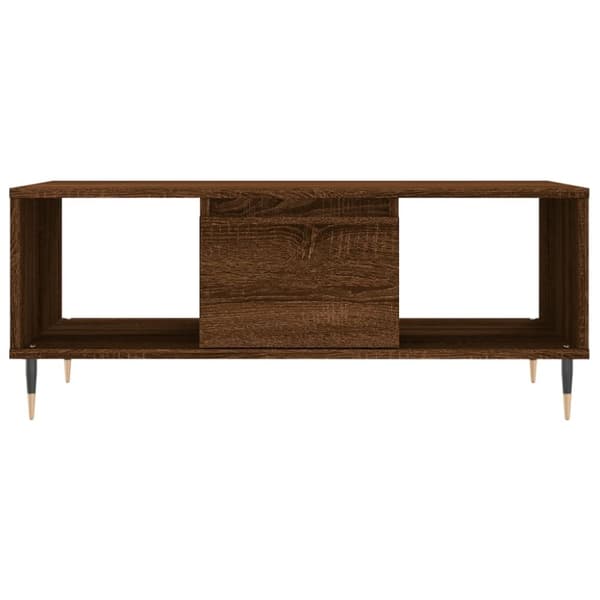 vidaXL Sohvapöytä ruskea tammi 90x50x36,5 cm tekninen puu