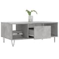 Pikkukuva 4 / 11: vidaXL Sohvapöytä betoninharmaa 90x50x36,5 cm tekninen puu