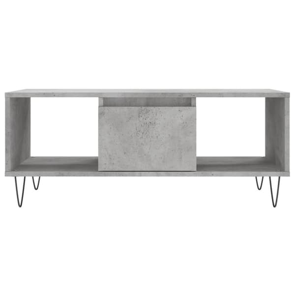 vidaXL Sohvapöytä betoninharmaa 90x50x36,5 cm tekninen puu