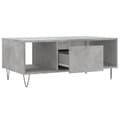 Pikkukuva 6 / 11: vidaXL Sohvapöytä betoninharmaa 90x50x36,5 cm tekninen puu