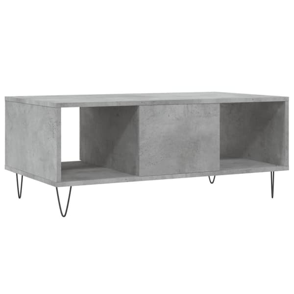 vidaXL Sohvapöytä betoninharmaa 90x50x36,5 cm tekninen puu