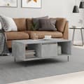 Pikkukuva 2 / 11: vidaXL Sohvapöytä betoninharmaa 90x50x36,5 cm tekninen puu