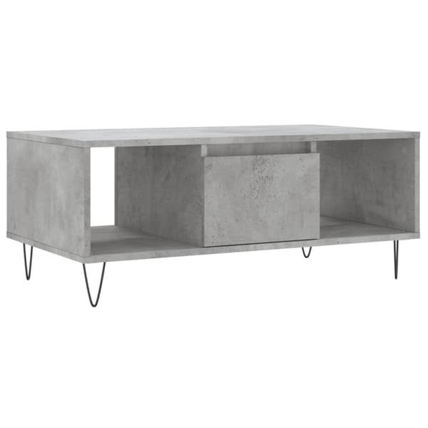 vidaXL Sohvapöytä betoninharmaa 90x50x36,5 cm tekninen puu