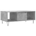 Pikkukuva 1 / 11: vidaXL Sohvapöytä betoninharmaa 90x50x36,5 cm tekninen puu