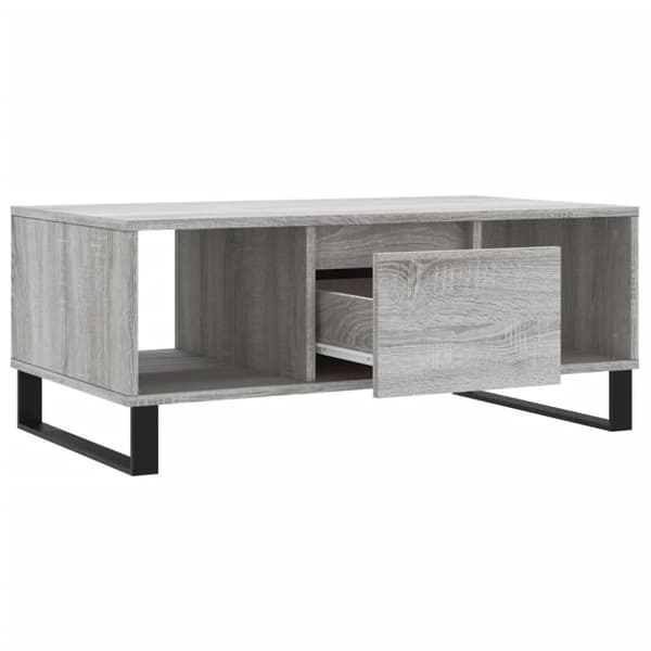 vidaXL sofabord 90x50x36,5 cm konstrueret træ grå sonoma-eg