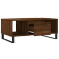 Miniatyrbillede 6 af 11: vidaXL sofabord 90x50x36,5 cm konstrueret træ brun egetræsfarve