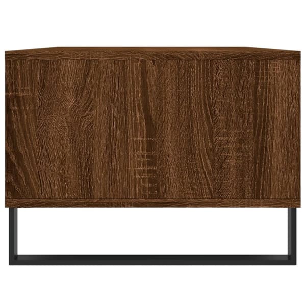 vidaXL sofabord 90x50x36,5 cm konstrueret træ brun egetræsfarve