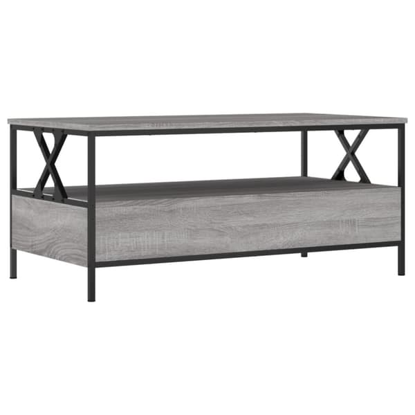 vidaXL sofabord 100x51x45 cm konstrueret træ grå sonoma-eg