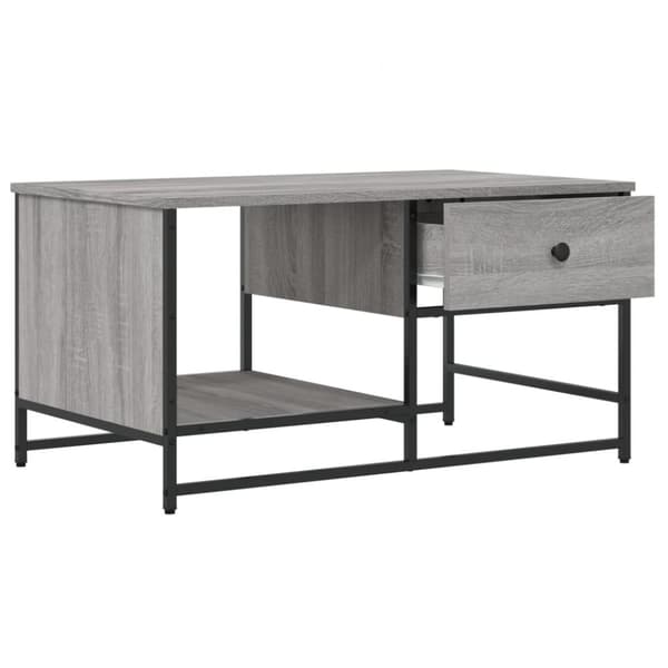 vidaXL sofabord 85,5x51x45 cm konstrueret træ grå sonoma-eg