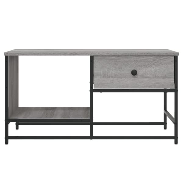 vidaXL sofabord 85,5x51x45 cm konstrueret træ grå sonoma-eg