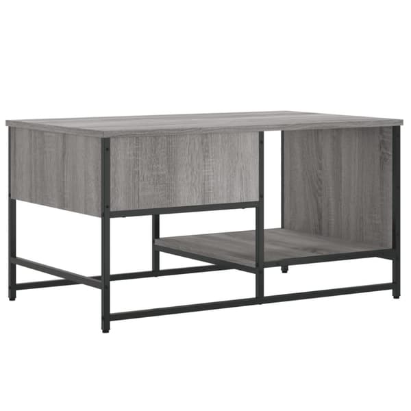 vidaXL sofabord 85,5x51x45 cm konstrueret træ grå sonoma-eg