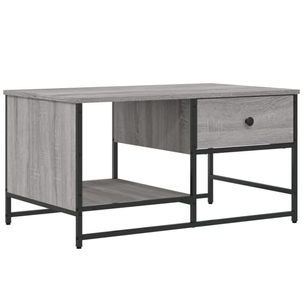 vidaXL sofabord 85,5x51x45 cm konstrueret træ grå sonoma-eg