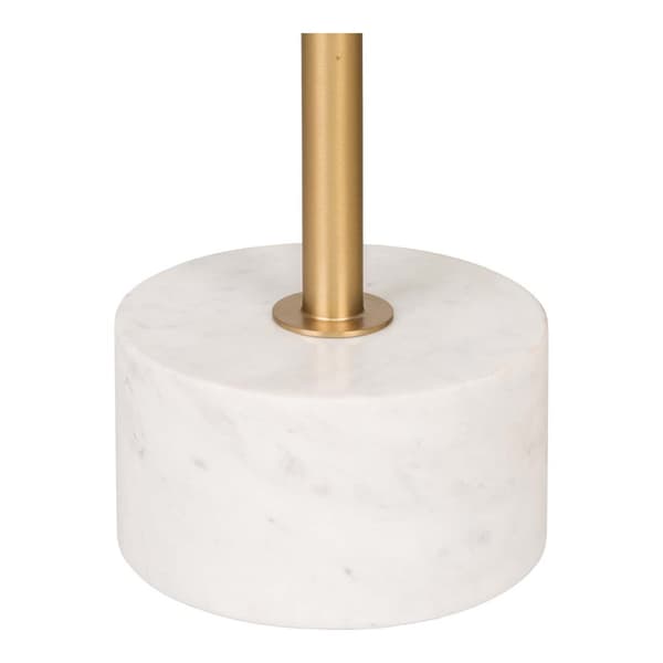 Lecco sofabord , hjørnebord Ø51cm marmor messing, marmor.