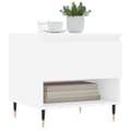 Miniatyrbilde 3 av 11: vidaXL Salongbord hvit 50x46x50 cm konstruert tre