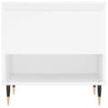 Miniatyrbilde 5 av 11: vidaXL Salongbord hvit 50x46x50 cm konstruert tre