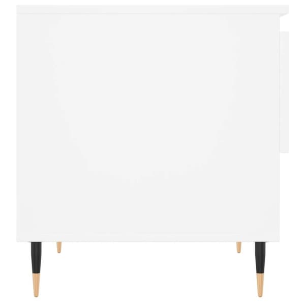 vidaXL Salongbord hvit 50x46x50 cm konstruert tre