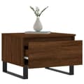 Miniatyrbilde 4 av 11: vidaXL Salongbord 2 stk brun eik 50x46x35 cm konstruert tre