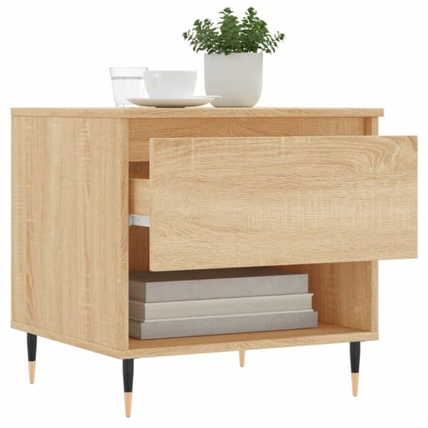 vidaXL Salongbord 2 stk sonoma eik 50x46x50 cm konstruert tre