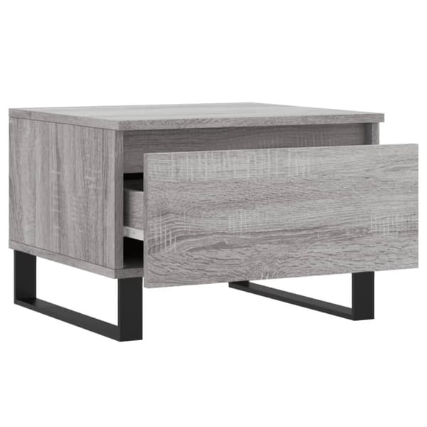 vidaXL Salongbord 2 stk grå sonoma 50x46x35 cm konstruert tre