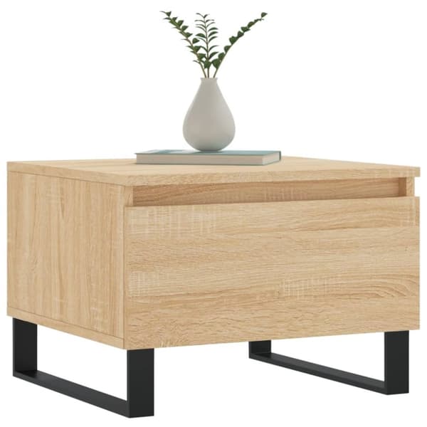 vidaXL Soffbord 2 st sonoma-ek 50x46x35 cm konstruerat trä
