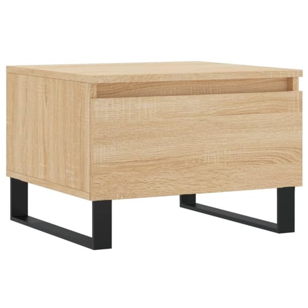 vidaXL Soffbord 2 st sonoma-ek 50x46x35 cm konstruerat trä