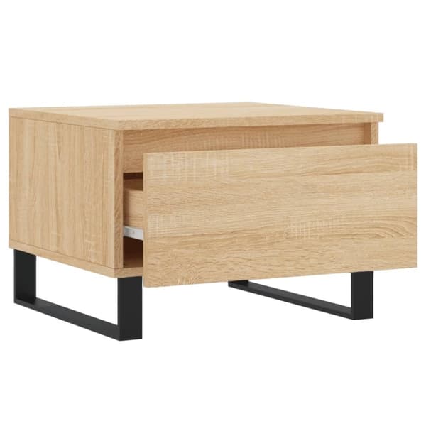 vidaXL Soffbord 2 st sonoma-ek 50x46x35 cm konstruerat trä