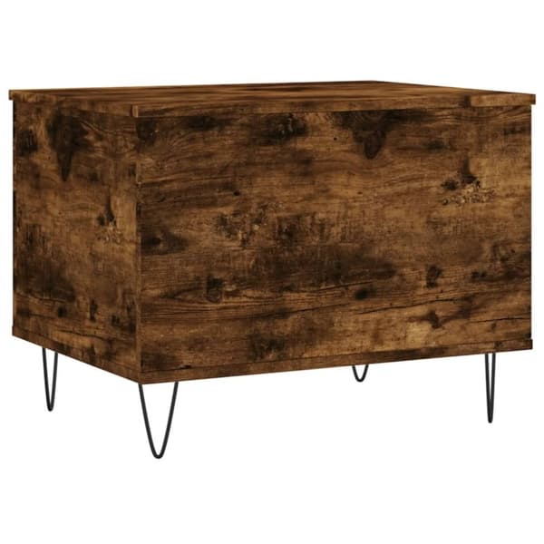 vidaXL Salongbord røkt eik 60x44,5x45 cm konstruert tre