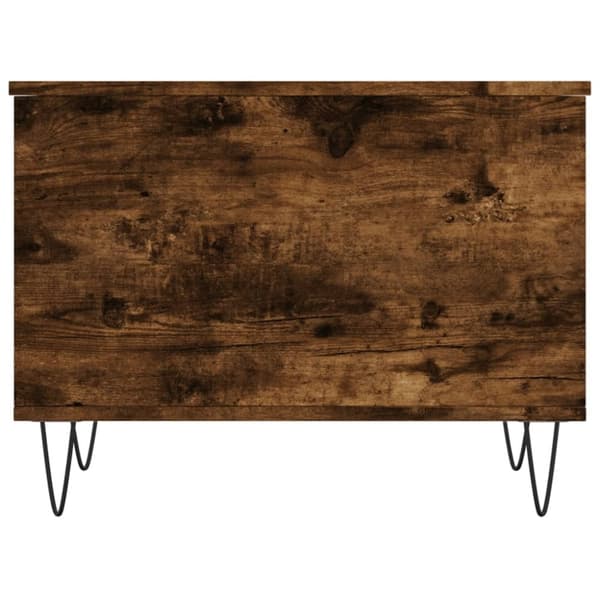 vidaXL Salongbord røkt eik 60x44,5x45 cm konstruert tre