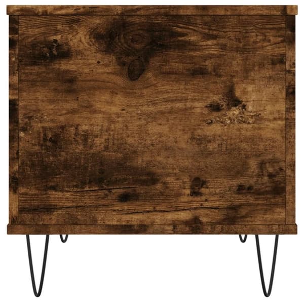 vidaXL Salongbord røkt eik 60x44,5x45 cm konstruert tre