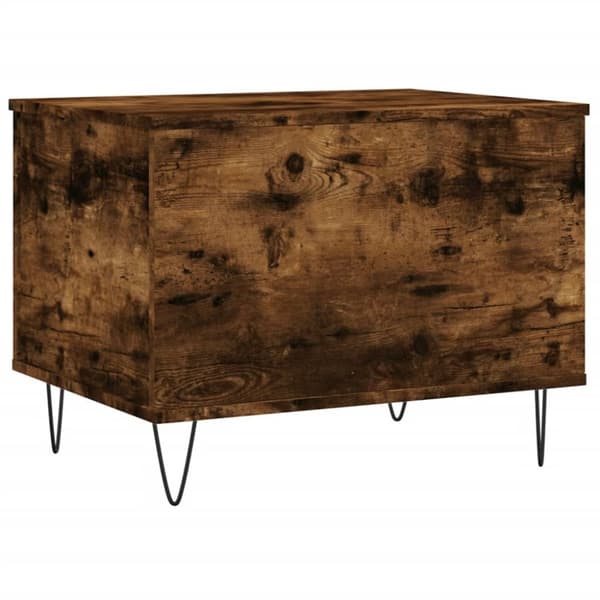 vidaXL Salongbord røkt eik 60x44,5x45 cm konstruert tre
