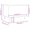 Miniatyrbilde 11 av 11: vidaXL Salongbord røkt eik 60x44,5x45 cm konstruert tre