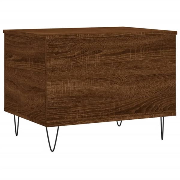 vidaXL Salongbord brun eik 60x44,5x45 cm konstruert tre