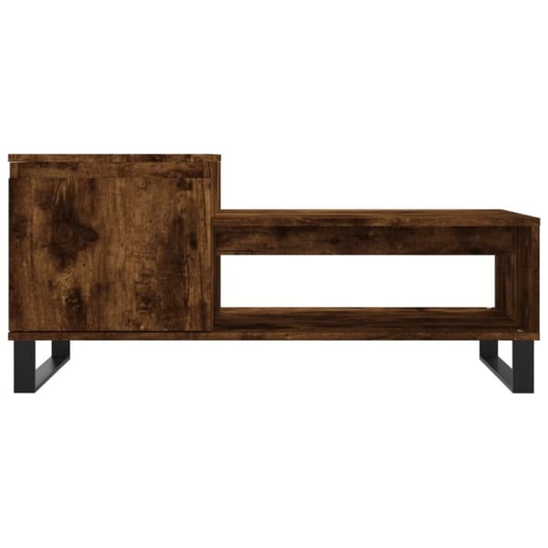 vidaXL Salongbord røkt eik 100x50x45 cm konstruert tre