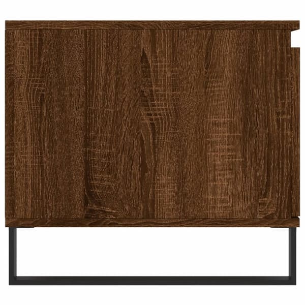 vidaXL Soffbord brun ek 100x50x45 cm konstruerat trä