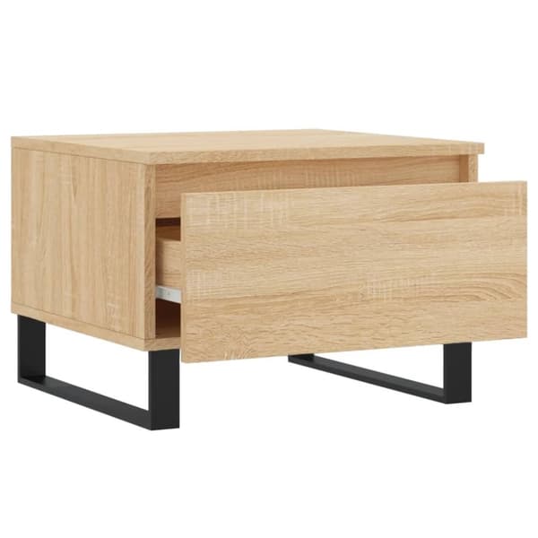vidaXL Salongbord sonoma eik 50x46x35 cm konstruert tre