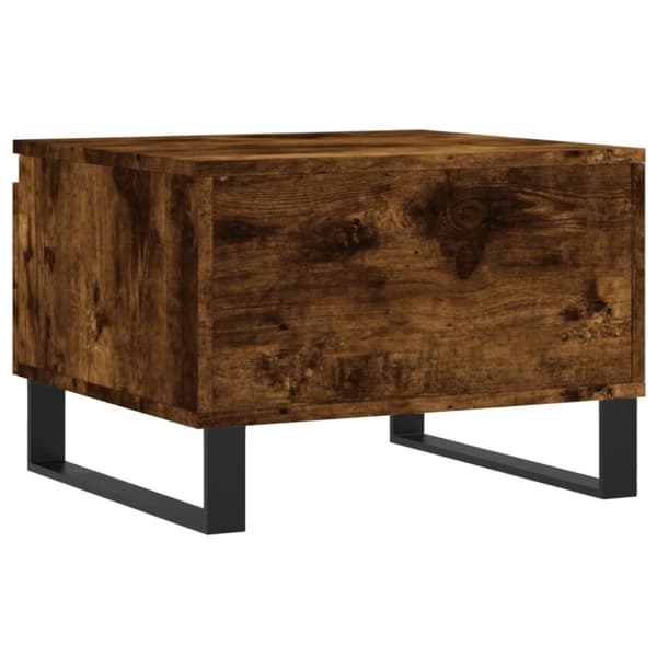 vidaXL Soffbord rökfärgad ek 50x46x35 cm konstruerat trä