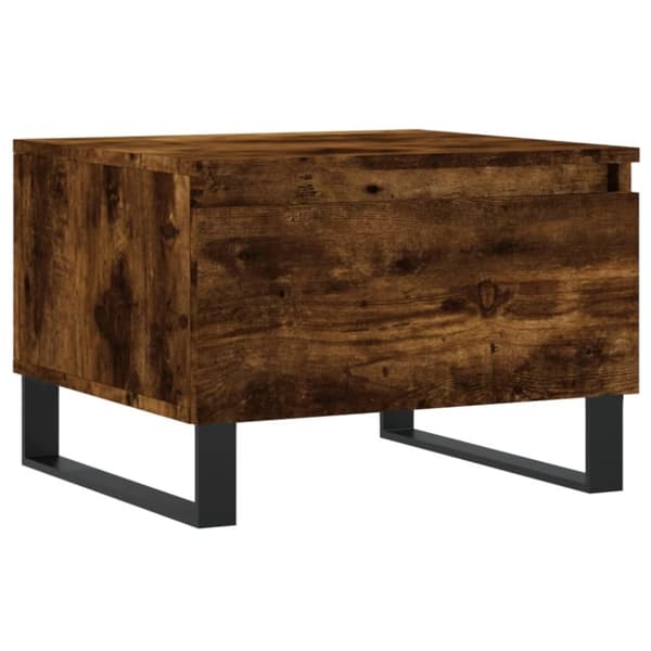 vidaXL Soffbord rökfärgad ek 50x46x35 cm konstruerat trä