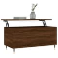 Miniatyrbillede 3 af 11: vidaXL sofabord 90x44,5x45 cm konstrueret træ brun egetræsfarve