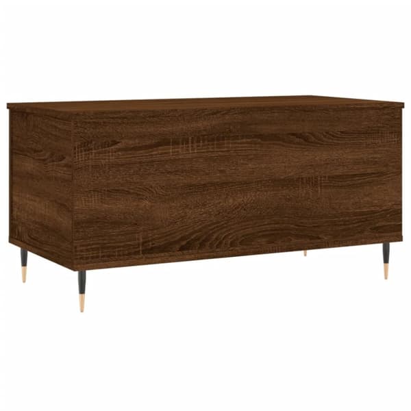 vidaXL sofabord 90x44,5x45 cm konstrueret træ brun egetræsfarve