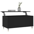 Miniatyrbillede 3 af 11: vidaXL sofabord 90x44,5x45 cm konstrueret træ sort