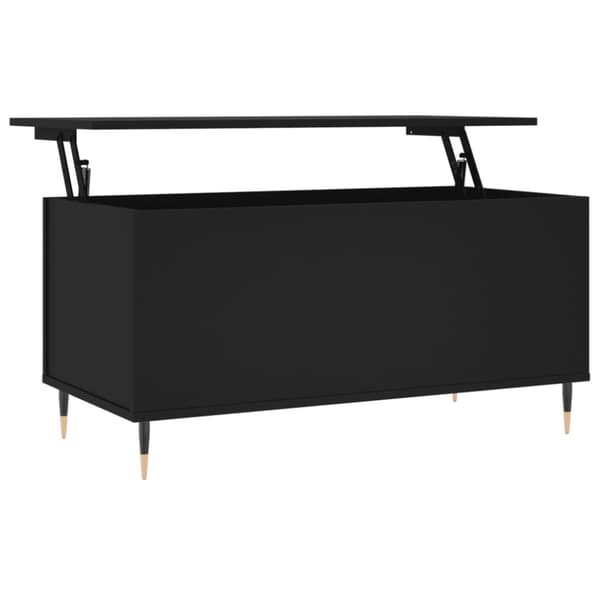 vidaXL sofabord 90x44,5x45 cm konstrueret træ sort