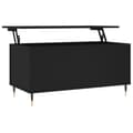 Miniatyrbillede 1 af 11: vidaXL sofabord 90x44,5x45 cm konstrueret træ sort