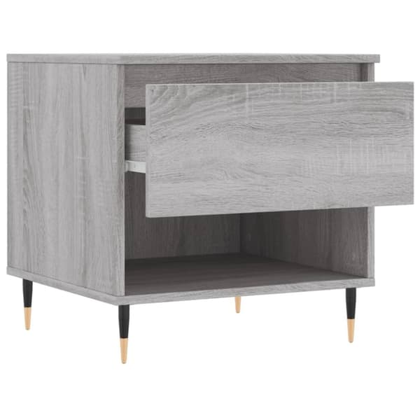 vidaXL Sohvapöytä harmaa Sonoma 50x46x50 cm tekninen puu