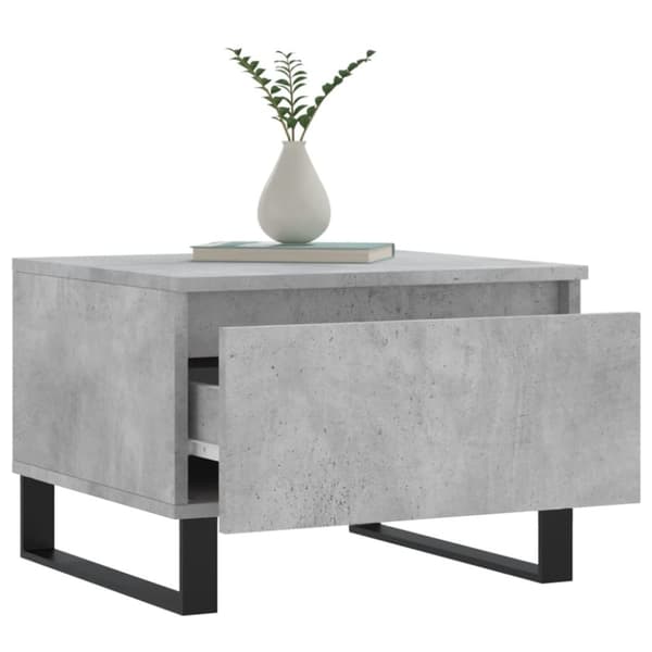 vidaXL sofaborde 2 stk. 50x46x35 cm konstrueret træ betongrå