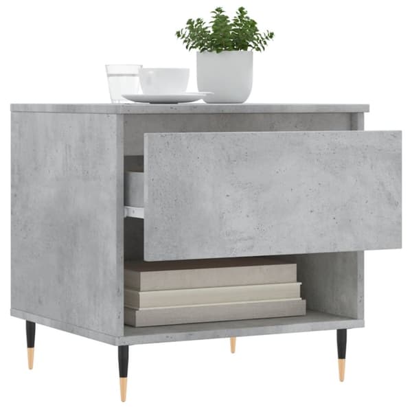 vidaXL Sohvapöydät 2 kpl betoninharmaa 50x46x50 cm tekninen puu