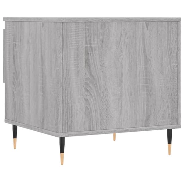 vidaXL sofaborde 2 stk. 50x46x50 cm konstrueret træ grå sonoma-eg