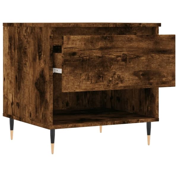 vidaXL sofaborde 2 stk. 50x46x50 cm konstrueret træ røget egetræsfarve