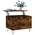 Miniatyrbillede 3 af 11: vidaXL sofabord 60x44,5x45 cm konstrueret træ røget egetræsfarve