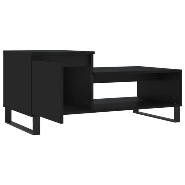 vidaXL Sohvapöytä musta 100x50x45 cm tekninen puu